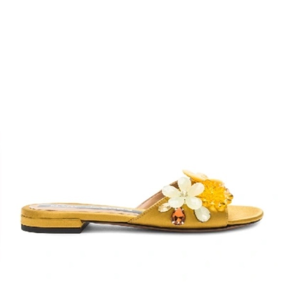 NWOB Marc Jacob's Clara Embellished Slide in Gold Size 36.5 (US Size 6) - Picture 8 of 8